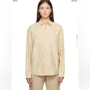 JACQUEMUS Multicolor Le Raphia 'La Chemise Simon' Shirt - Sz 50/L